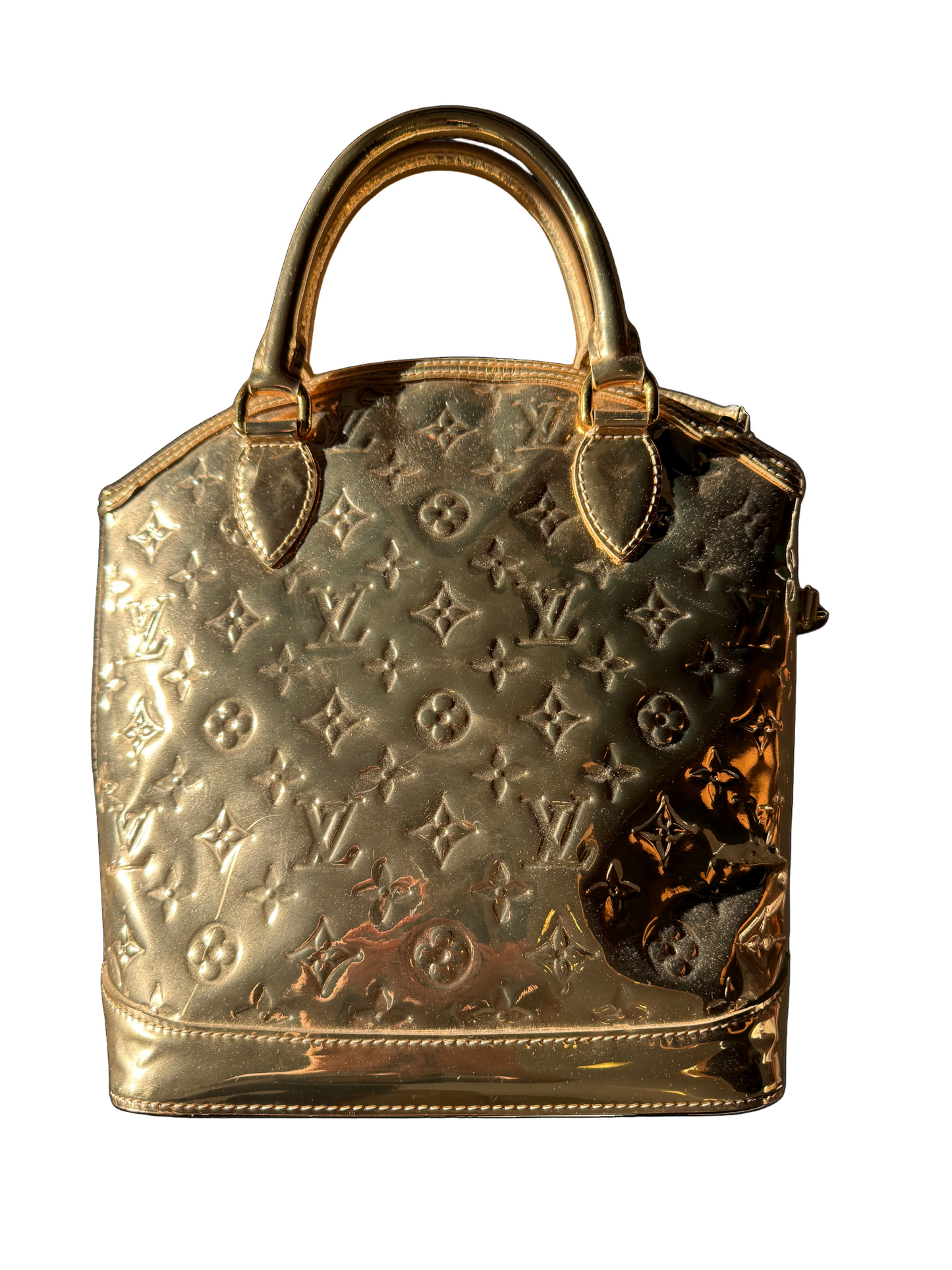 Louis Vuitton Limited Edition Gold Monogram Miroir Lockit Bag 2006 Marc Jacobs RARE Collectors Piece