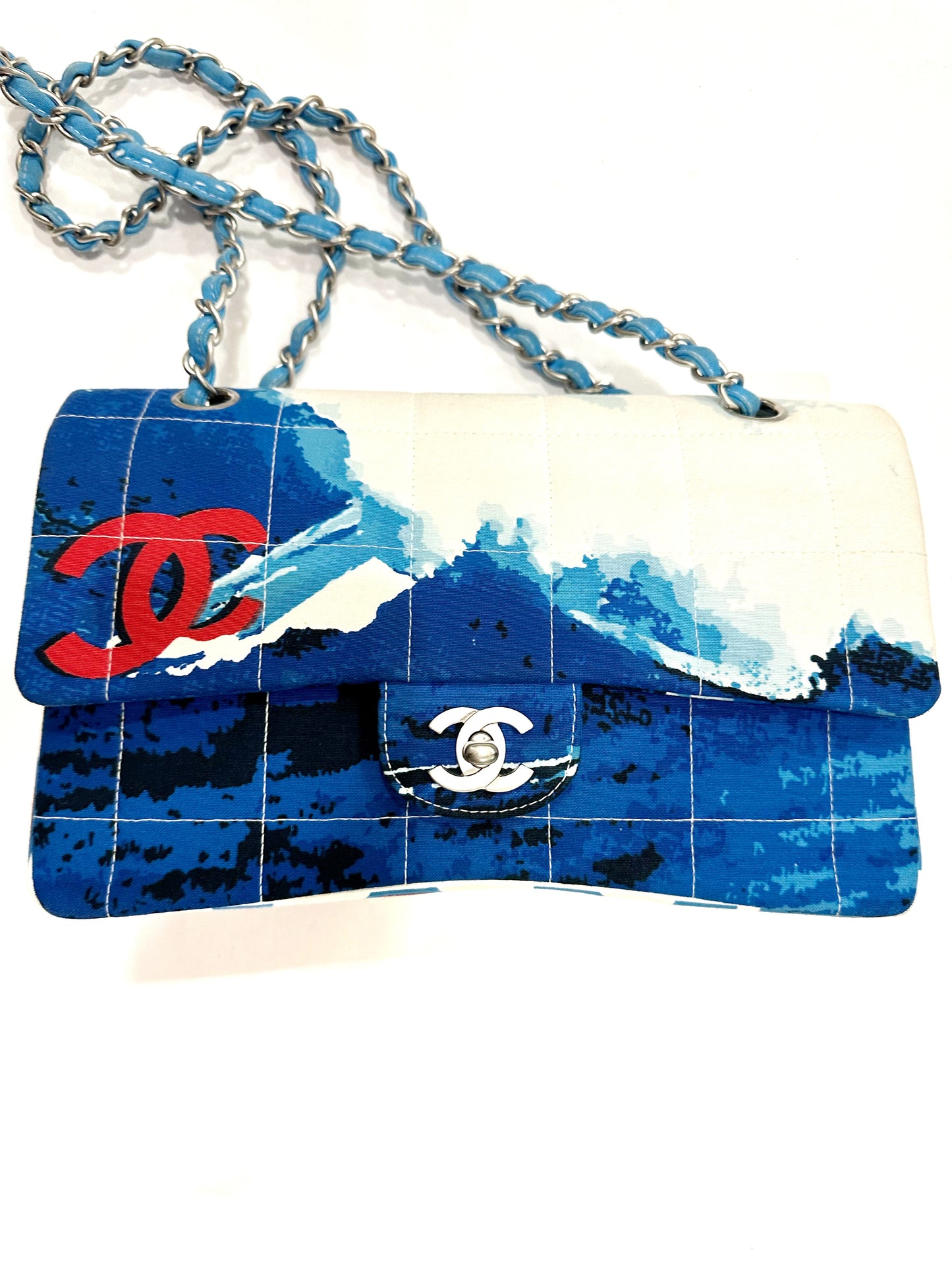 CHANEL wave surf classic flap bag