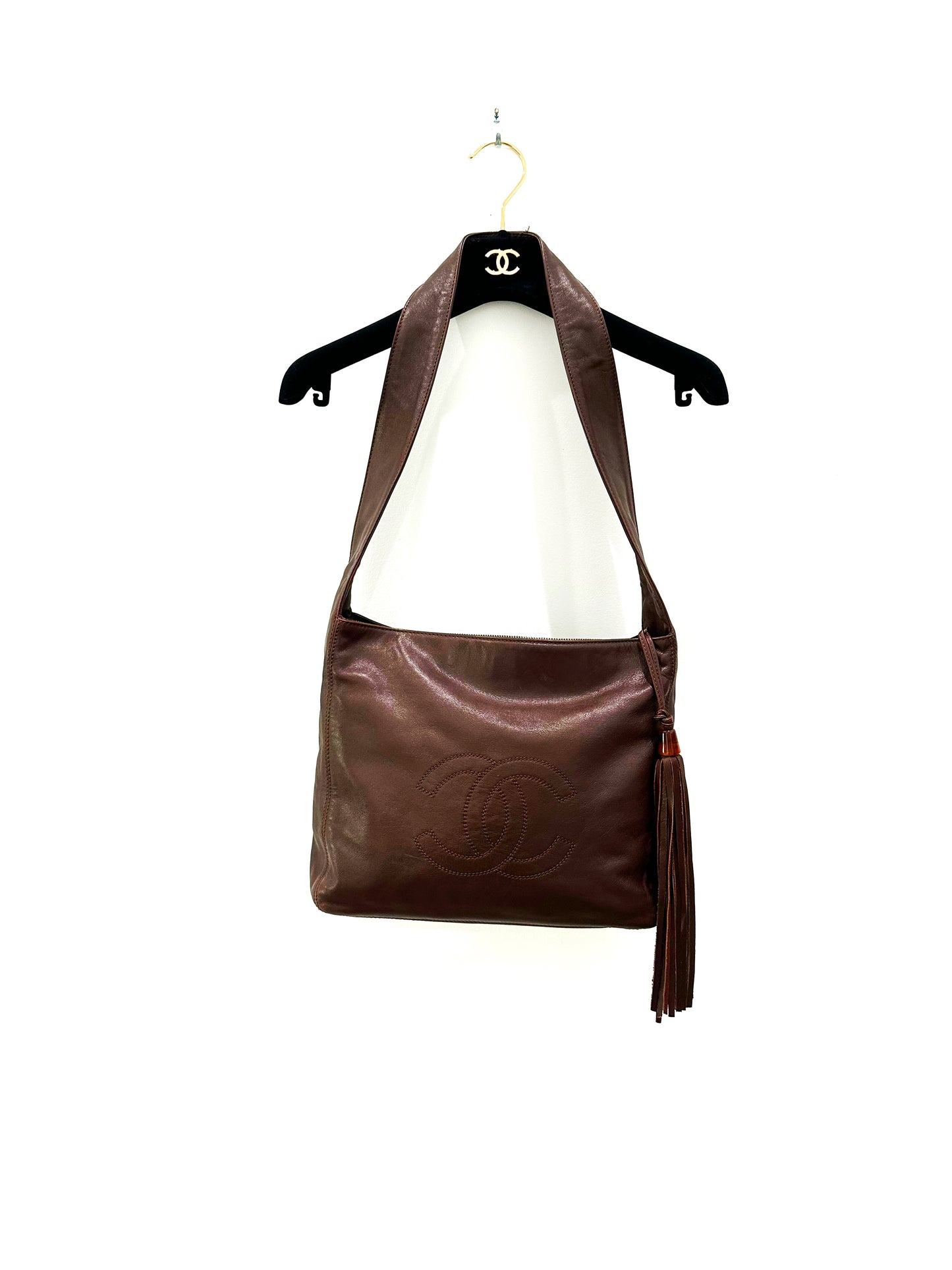 CHANEL vintage tassel messenger bag