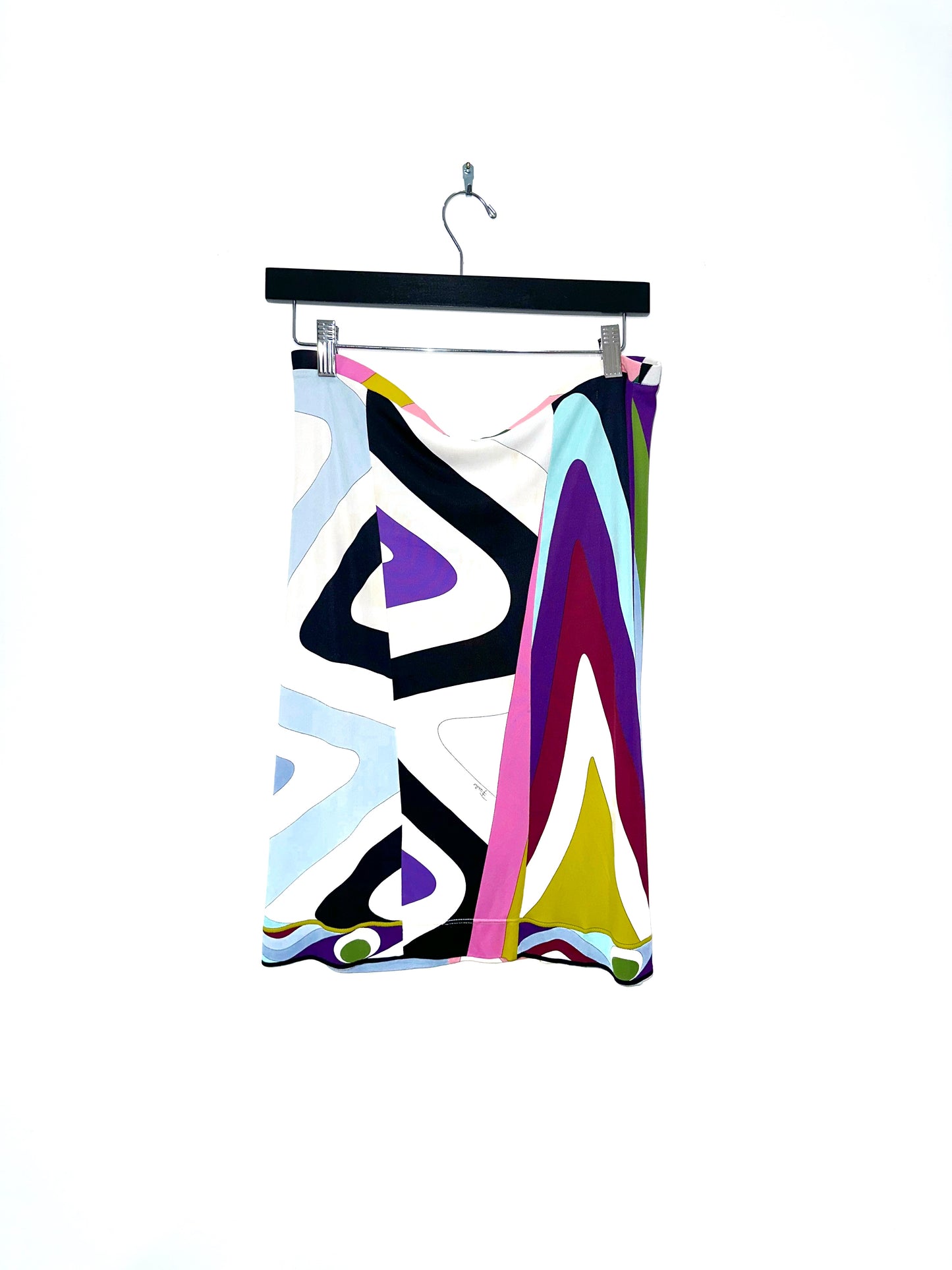 EMILIO PUCCI silk high-waist skirt