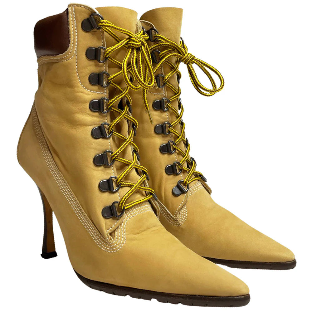 Vintage Manolo Blahnik x Timberland Boots