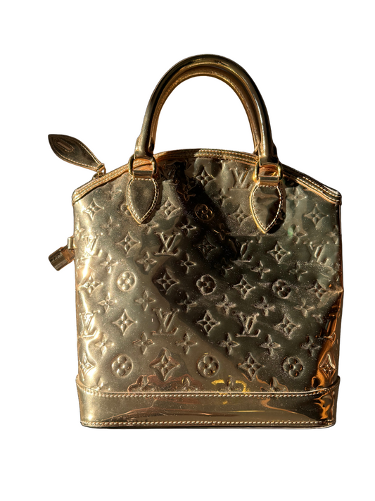 Louis Vuitton Limited Edition Gold Monogram Miroir Lockit Bag 2006 Marc Jacobs RARE Collectors Piece