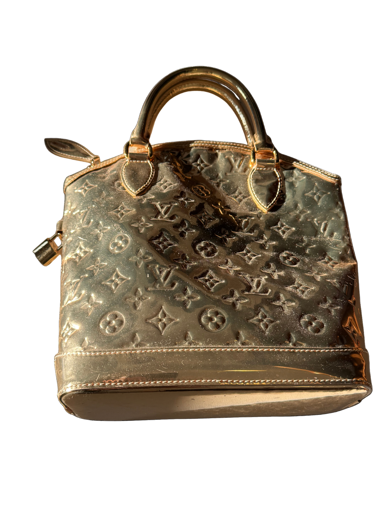 Louis Vuitton Limited Edition Gold Monogram Miroir Lockit Bag 2006 Marc Jacobs RARE Collectors Piece