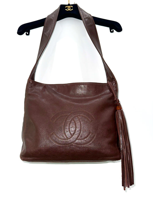 CHANEL vintage tassel messenger bag