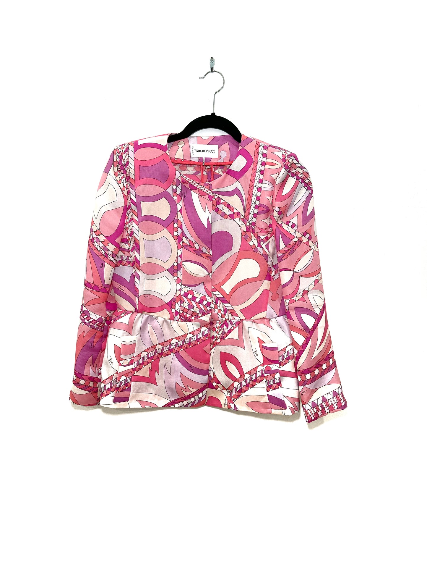 EMILIO PUCCI Silk Pink Jacket